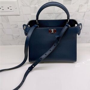 Michino Paris Navy Mini Lutece Top Handle and Crossbody